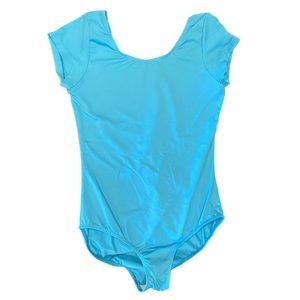 EUC Bloch Dance Girls Dujour Microlux Short Sleeve Leotard - size 14